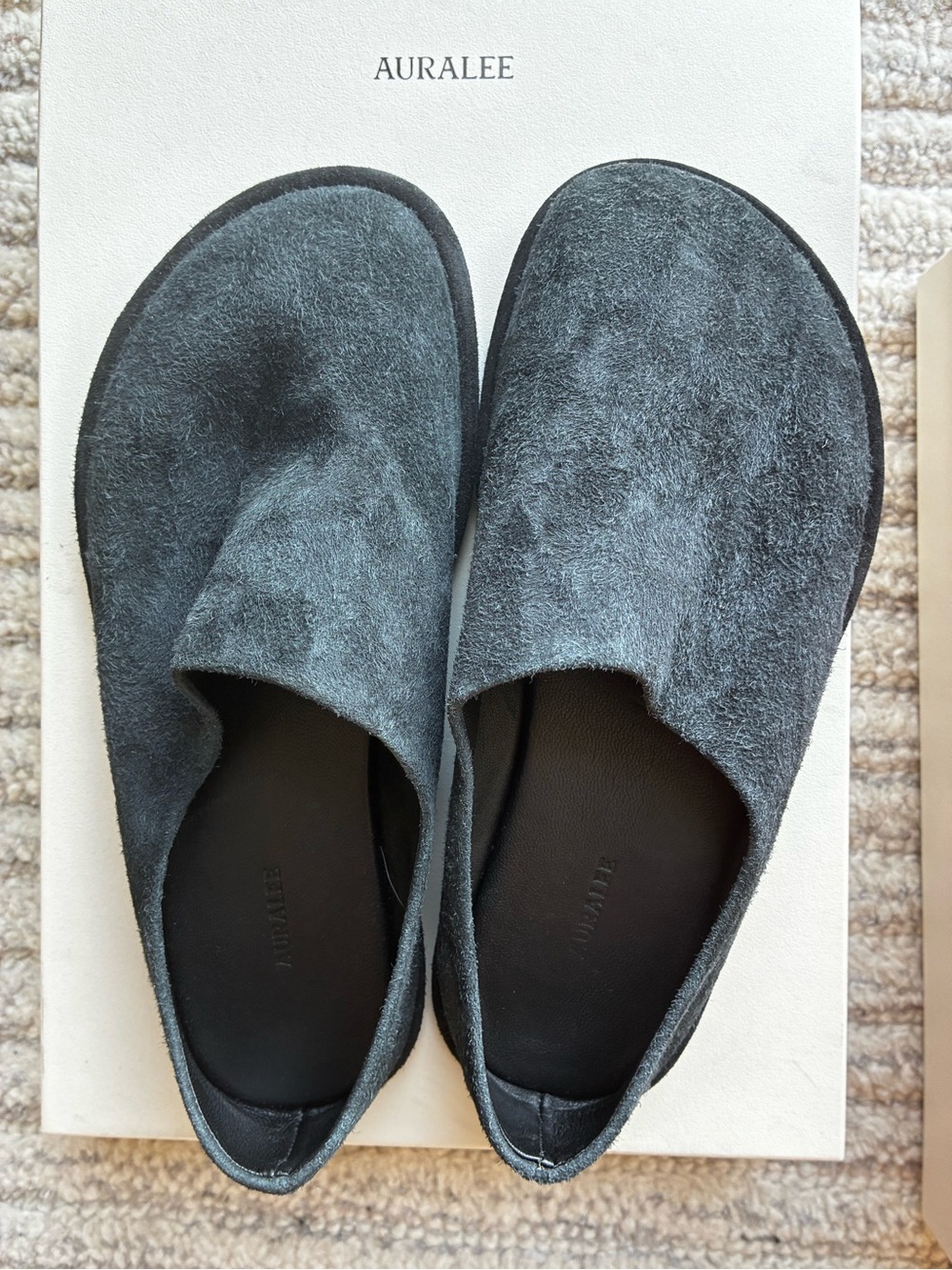 AURALEE leather slip ons eu37